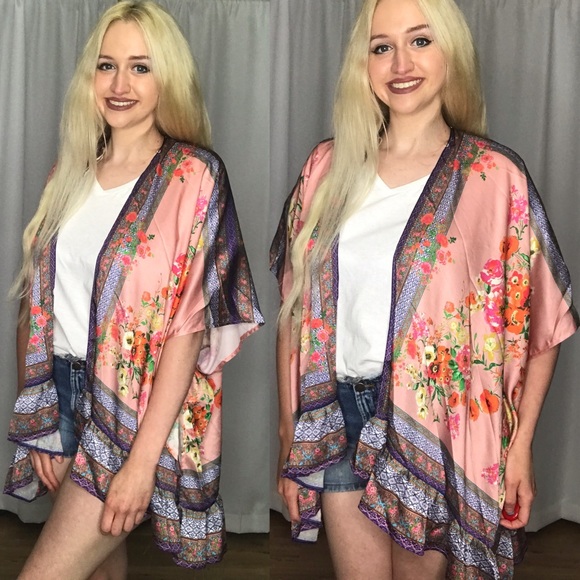 Umgee NWT Boutique Kimono Cardigan S-2X - Picture 11 of 14